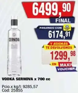 Maxiconsumo Sernova vodka oferta