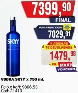 Maxiconsumo Skyy vodka oferta