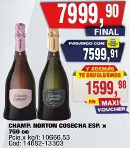Maxiconsumo Cosecha champ. norton esp. oferta