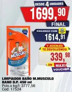 Maxiconsumo Mr. musculolimpiador baño oferta