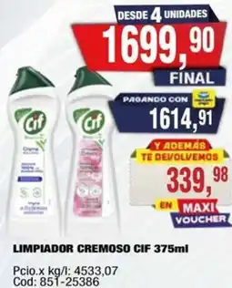 Maxiconsumo Cif limpiador cremoso oferta