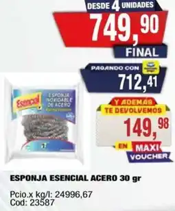 Maxiconsumo Esencial esponja acero oferta
