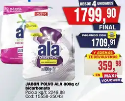 Maxiconsumo Ala jabon polvo bicarbonato oferta