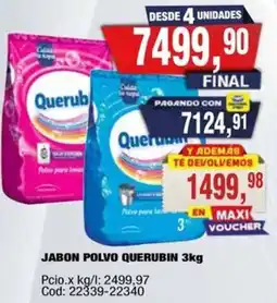 Maxiconsumo Querubín jabon polvo oferta