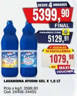 Maxiconsumo Ayudín lavandina gel oferta