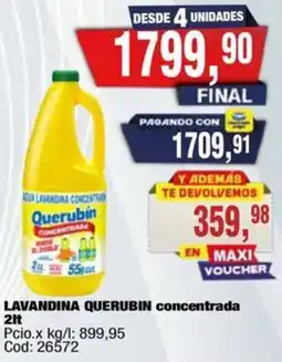 Maxiconsumo Querubín lavandina concentrada oferta