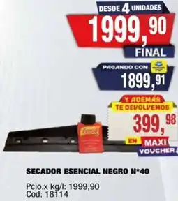 Maxiconsumo Esencial secador negro n*40 oferta