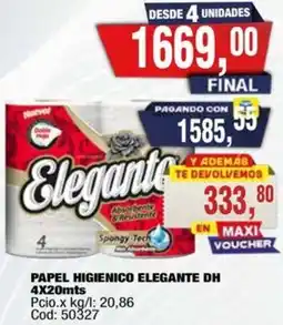 Maxiconsumo Elegante papel higienico dh oferta