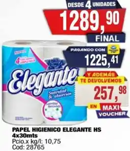 Maxiconsumo Elegante papel higienico hs oferta