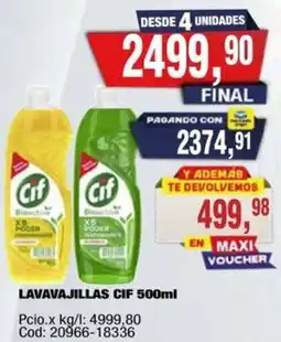 Maxiconsumo Cif lavavajillas oferta
