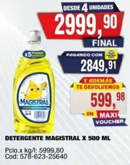 Maxiconsumo Magistral detergente oferta