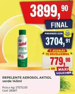 Maxiconsumo Aktiol repelente aerosol verde oferta