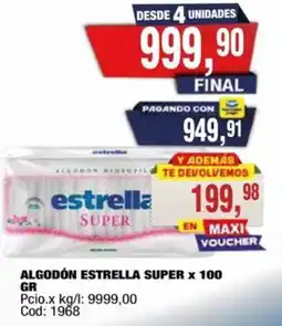 Maxiconsumo Algodón estrella super oferta