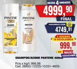 Maxiconsumo Pantene shampoo/acond oferta