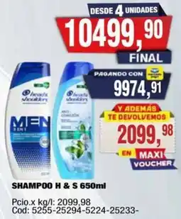 Maxiconsumo H&S shampoo oferta