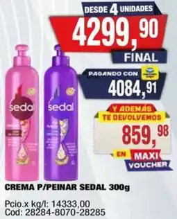 Maxiconsumo Sedal crema p/peinar oferta