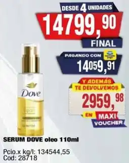 Maxiconsumo Dove serum oleo oferta