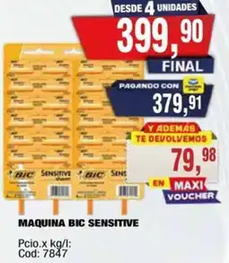 Maxiconsumo Bic maquina sensitive oferta