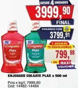 Maxiconsumo Colgate plax enjuague oferta