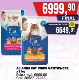 Maxiconsumo Purina cat chow al.anim gatitos/est. oferta