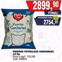 Maxiconsumo Pet's class piedras sanitarias oferta
