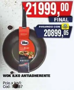Maxiconsumo Ilko wok antiadherente oferta
