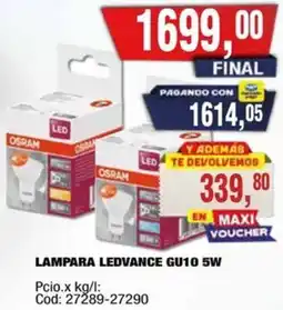 Maxiconsumo Ledvance lampara GU10 oferta