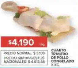 Carrefour Cuarto trasero de pollo congelado oferta