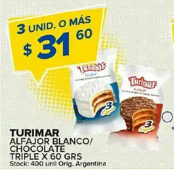 Carrefour Alfajor blanco turimar oferta