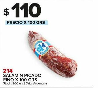Carrefour Salamin picado fino 100g oferta