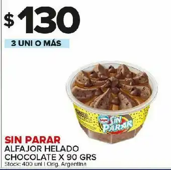 Carrefour Alfajor helado sin parar chocolate 90g oferta