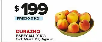 Carrefour Durazno especial x kg oferta