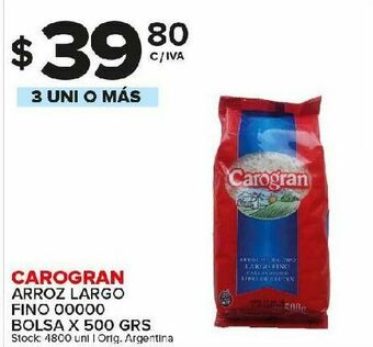Carrefour Maxi Arroz largo carogran 500g oferta