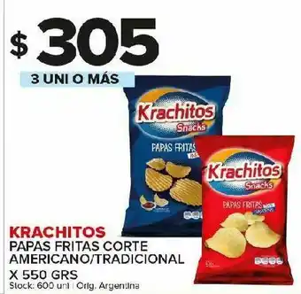 Carrefour Maxi Papas fritas krachitos 550g oferta