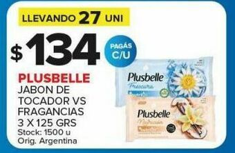 Carrefour Maxi Jabón de tocador plusbelle 125g oferta
