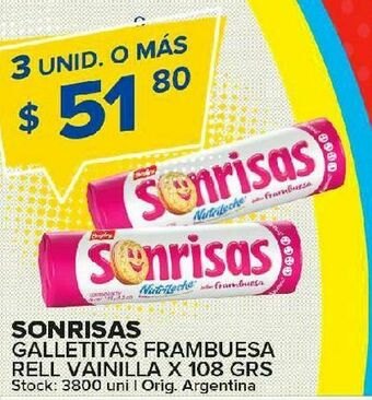 Carrefour Maxi Galletas sonrisas 108g oferta
