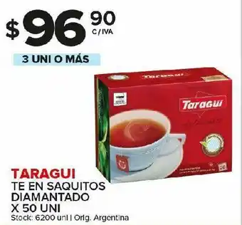 Carrefour Maxi Té negro taraguí 50 saquitos oferta