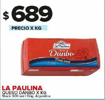 Carrefour Maxi Queso danbo la paulina kg oferta