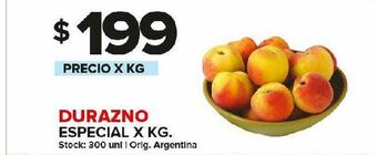 Carrefour Maxi Durazno especial x kg oferta