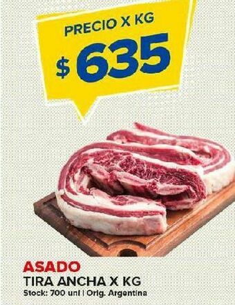 Carrefour Maxi Asado tira ancha x kg oferta