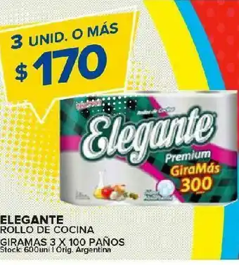 Carrefour Maxi Papel de cocina elegante 100 paños oferta