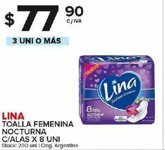 Carrefour Maxi Toallas femeninas lina 8un oferta