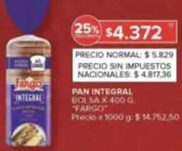 Carrefour Fargo pan integral bolsa oferta