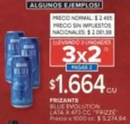 Carrefour Froze frizante blue evolution lata oferta