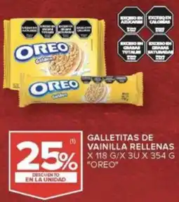 Carrefour Oreo galletitas de vainilla rellenas oferta