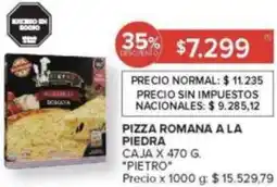 Carrefour Pietro pizza romana a la piedra caja oferta