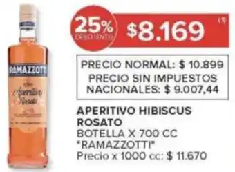 Ramazzotti aperitivo hibiscus rosato botella