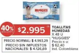 Carrefour Huggies toallitas húmedas oferta