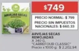 Carrefour Carrefour classic arvejas secas remojadas oferta
