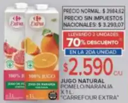 Carrefour Carrefour extra jugo natural pomelo/naranja oferta